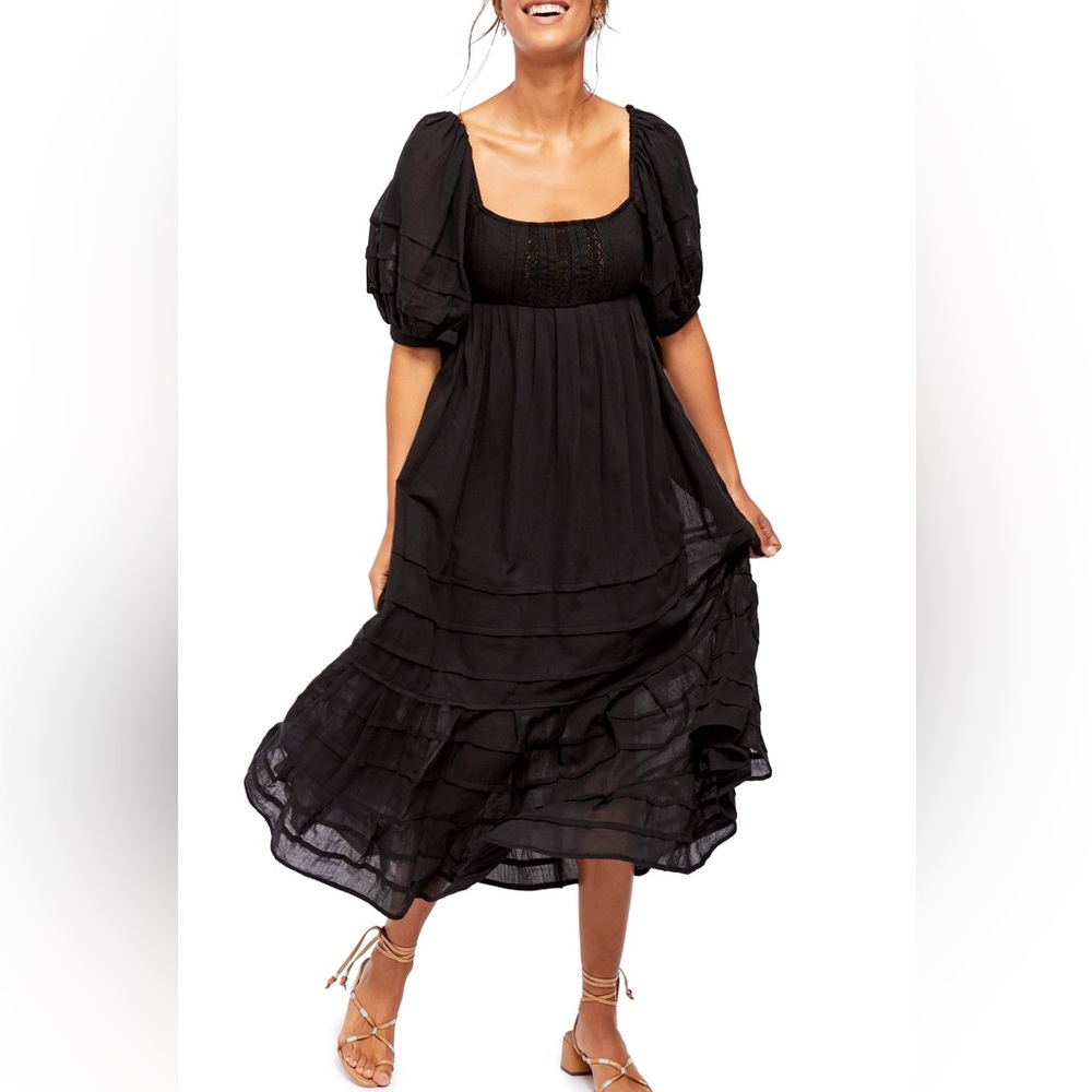Free People Brand new tag on black dress